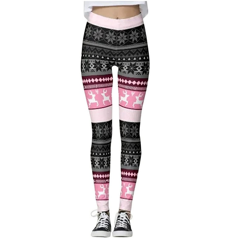 SELONE Butt Lifting Leggings Workout Long Length High Waist Casual Sports  Yogalicious Print Patterned Utility Dressy Everyday Soft Jeggings Capri  Jeggings Athletic Leggings for Women 36-Pink XL 