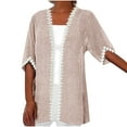 thumbnail image 1 of SELONE Cardigan for Women Trendy Lightweight Puff Sleeve Kimono Cardigans Casual Loose Beach Cover Ups Everyday Wear Beach Vacation Outfits Trendy Going Out Cardigan Resort Wear, 1 of 4
