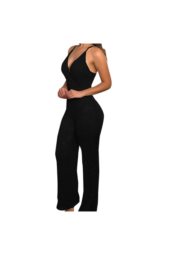 Dressy Jumpsuits for Women Glitter Sequin Suspender Pants Sparkly Sleeveless Ladies Travel Comfortable Vacation Flowy Rompers Cute Rompers for Women Casual Jumpsuits for Women Black L