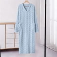 thumbnail image 1 of SELONE Fluffy Bathrobes for Women Plus Size Comfy Pullover Robe Long Long Sleeve Bathrobe with Pockets Spa Shower Robe, 1 of 6
