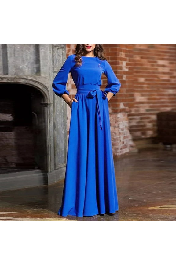 Formal Wedding Guest Dresses for Women Cocktail Dresses Long Sleeve Rehearsal Dinner Dress Plus Size Evening Dresses Maxi Prom Dresses Party Dresses Homecoming Dresses Puff Sleeve Formal Gowns