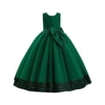 thumbnail image 1 of SELONE Girls Formal Dress Sleeveless A Line Dress Crew Neck Maxi Gown Puffy Bow Sequins Host Outfits 7-14Y, 1 of 6