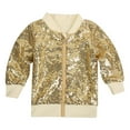 thumbnail image 1 of SELONE Girls Purple Sequin Jacket Zipper Solid Long Sleeve Fall Winter Coats Yellow XXL, 1 of 2
