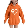 thumbnail image 1 of SELONE Graphic Hoodies for Teens Long Sleeve Sweatshirts Heart Pullover Fall Winter Fashion Outfits with Pockets, 1 of 6