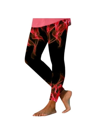 Dancing Pants Jeggings Womens Running Leggings with Drawstring Waist Sainsburys  Leggings Disco Pants for Women Super G Red : : Fashion