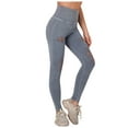 thumbnail image 1 of SELONE Gym Leggings for Women Workout Butt Lifting Gym Long Length Seamless High Waist Running Sports Yogalicious Utility Dressy Everyday Soft Capri Jeggings Athletic Leggings for Women 10-Gray L, 1 of 6