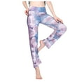 thumbnail image 1 of SELONE Gym Leggings for Women Workout High Waist Sports Yogalicious Print Patterned Tie Dye Utility Dressy Everyday Soft Jeggings Capri Jeggings for Women Athletic Leggings for Women 6-Gray S, 1 of 9
