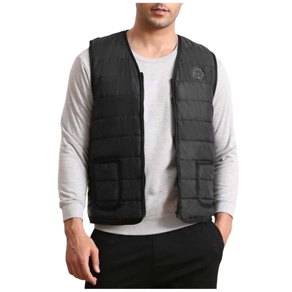 SELONE Heated Vest for Men Women 9 Heating Zones Cotton Jacket with Pockets Zipper Coat Soild Winter Clothing