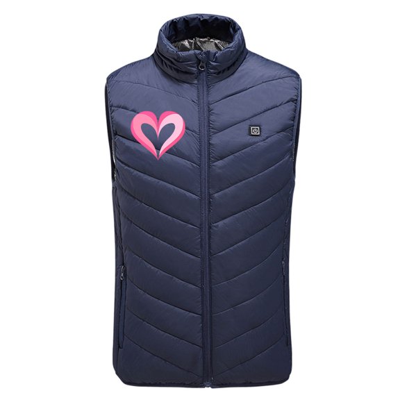SELONE Heated Vests for Men Women 9 Zones 3 Heating Levels Cotton Jacket Sleeveless Printed Casual Coat Plus Size