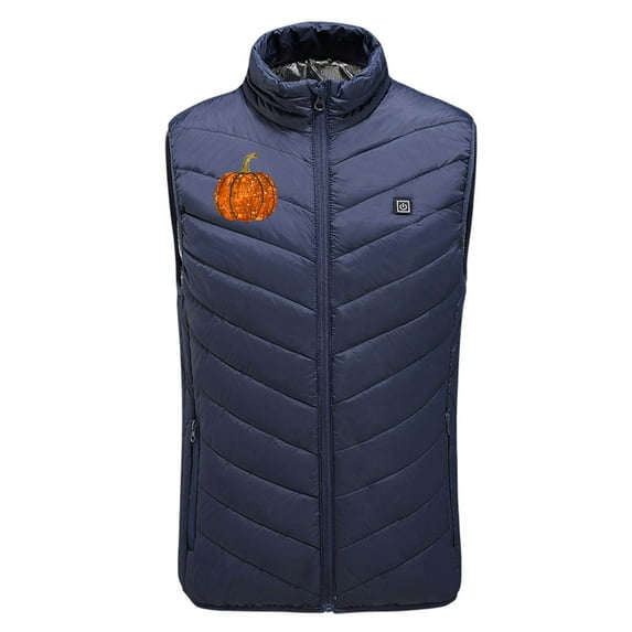 SELONE Heated Vests for Men Women 9 Zones 3 Heating Levels Fleece Jacket Sleeveless Printed Casual Coat Plus Size