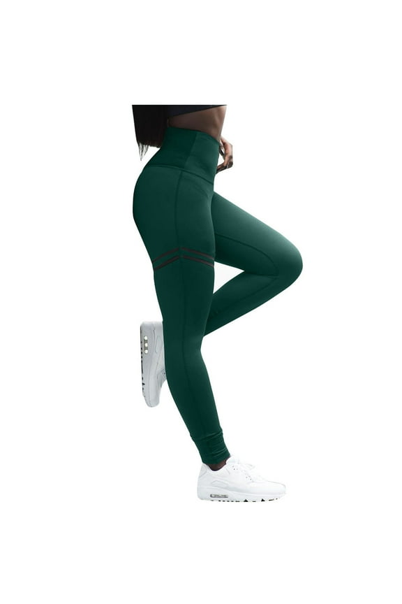 High Waisted Leggings for Women Workout Butt Lifting Gym Long Length High Waist Sports Yogalicious Fashion Utility Dressy Everyday Soft Lifting Leggings Athletic Leggings 12-Mint Green L