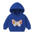 thumbnail image 1 of SELONE Hoodie Toddler Girl Long Sleeve Hooded Sweatshirts Ribbed Hem Graphic Print Shirts Travel Casual Clothes 2-7T, 1 of 5