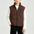 thumbnail image 1 of SELONE Jacket Vest for Boys Full Zipper Jackets Collared Sleeveless Vest Top Fall Casual Outerwear Outfits 3-12Y, 1 of 7