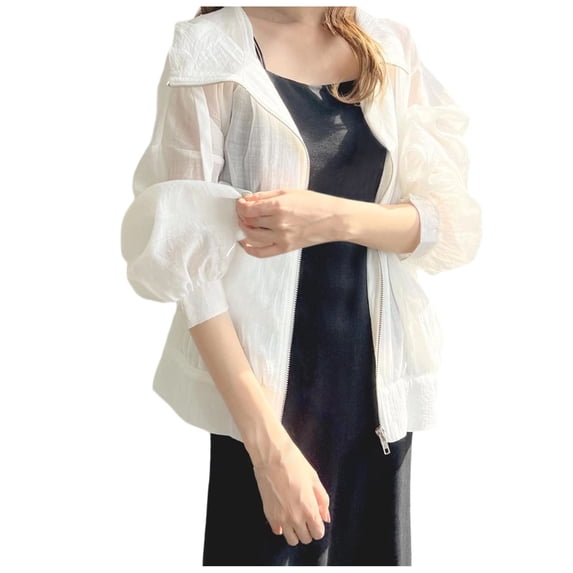 SELONE Jackets for Women Casual Sun Protection Coats Zipper Long Sleeve Outwear Summer Casual Clothing