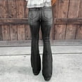 thumbnail image 1 of SELONE Jeans for Women Trendy High Waisted With Pockets Denim Ripped Casual Long Pant Fashion Solid Jeans Pants Female Hole Bottom Pants for Casual Outings Work Going Out Outdoor Activities Black XL, 1 of 6