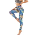 thumbnail image 1 of SELONE Jeggings for Women Workout High Waist Sports Yogalicious Print Patterned Tie Dye Utility Dressy Everyday Soft Lifting Leggings Capri Jeggings for Women Athletic Leggings for Women 40-Yellow XL, 1 of 9