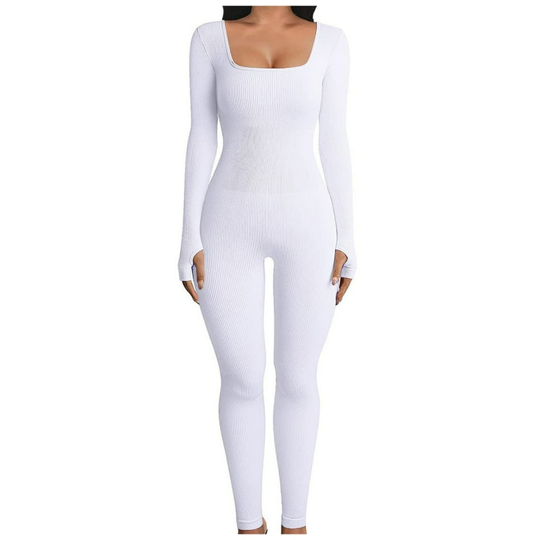 White long pant romper best sale