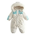 thumbnail image 1 of SELONE Kids One Piece Snowsuit Boys Girls Hoodies Winter Outdoor Ski Suits Windproof Waterproof Jumpsuits 1 Years, 1 of 1