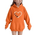 thumbnail image 1 of SELONE Kids Sweatshirts Pullover Long Sleeve Sweatshirt Heart Print Hoodies Fall Winter Warm Clothes with Pockets 5-15Y, 1 of 6