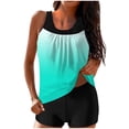 thumbnail image 1 of SELONE Ladies Swimsuits 2 Piece with Shorts Summer Plus Size Tankini Swimsuits Blouson Swim Tops with Boyshorts Two Piece Bathing Suits Swimwear Brown M, 1 of 5