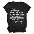 thumbnail image 1 of SELONE Ladies Tops and Blouses Short Sleeve Tops Blouses Regular Fit T Shirts Pullover Tees Tops Graphic Print T-Shirts Crew Neck Tops Casual Blouses Easy Care Soft Breathable Pullover Tops Black XL, 1 of 5