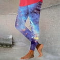 thumbnail image 1 of SELONE Leggings for Women Plus Size Mid Waist Gym Leggings Elastic Waist Full Length Summer Pants Curvy Slim Casual Long Vacation Pants Pull on Yoga Lightweight Multicolor XL Breathable Beach Pants, 1 of 7