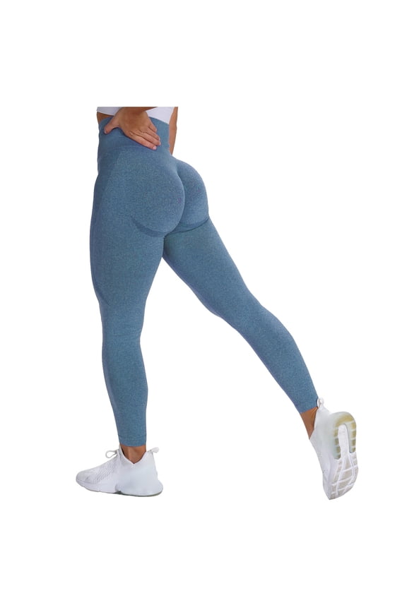 Leggings for Women Workout Butt Lifting Gym Long Length Seamless High Waist Running Sports Yogalicious Utility Dressy Everyday Soft Jeggings Athletic Leggings for Women 32-Dark Blue L