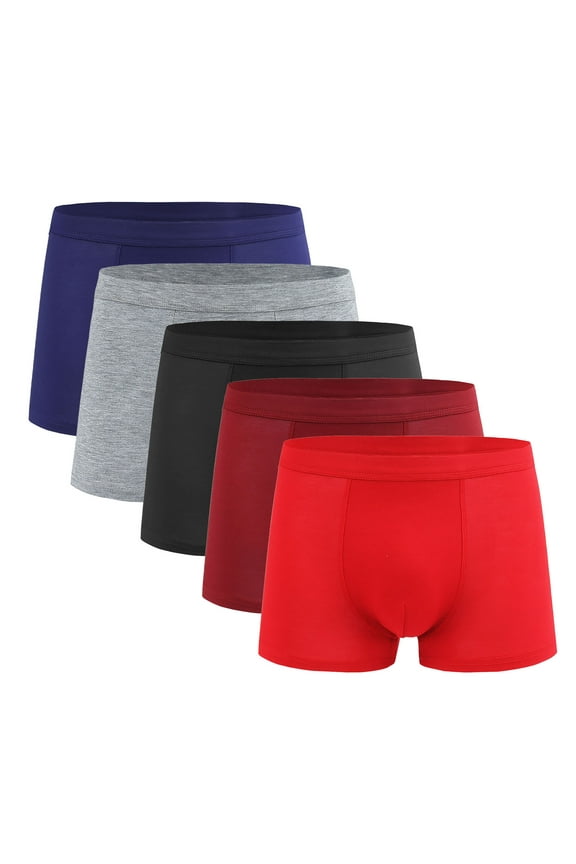 Mens Briefs Underwear Bikini Breathable Trunks Loose Elastic Waistband Pouch Daily Wear Multicolor XL