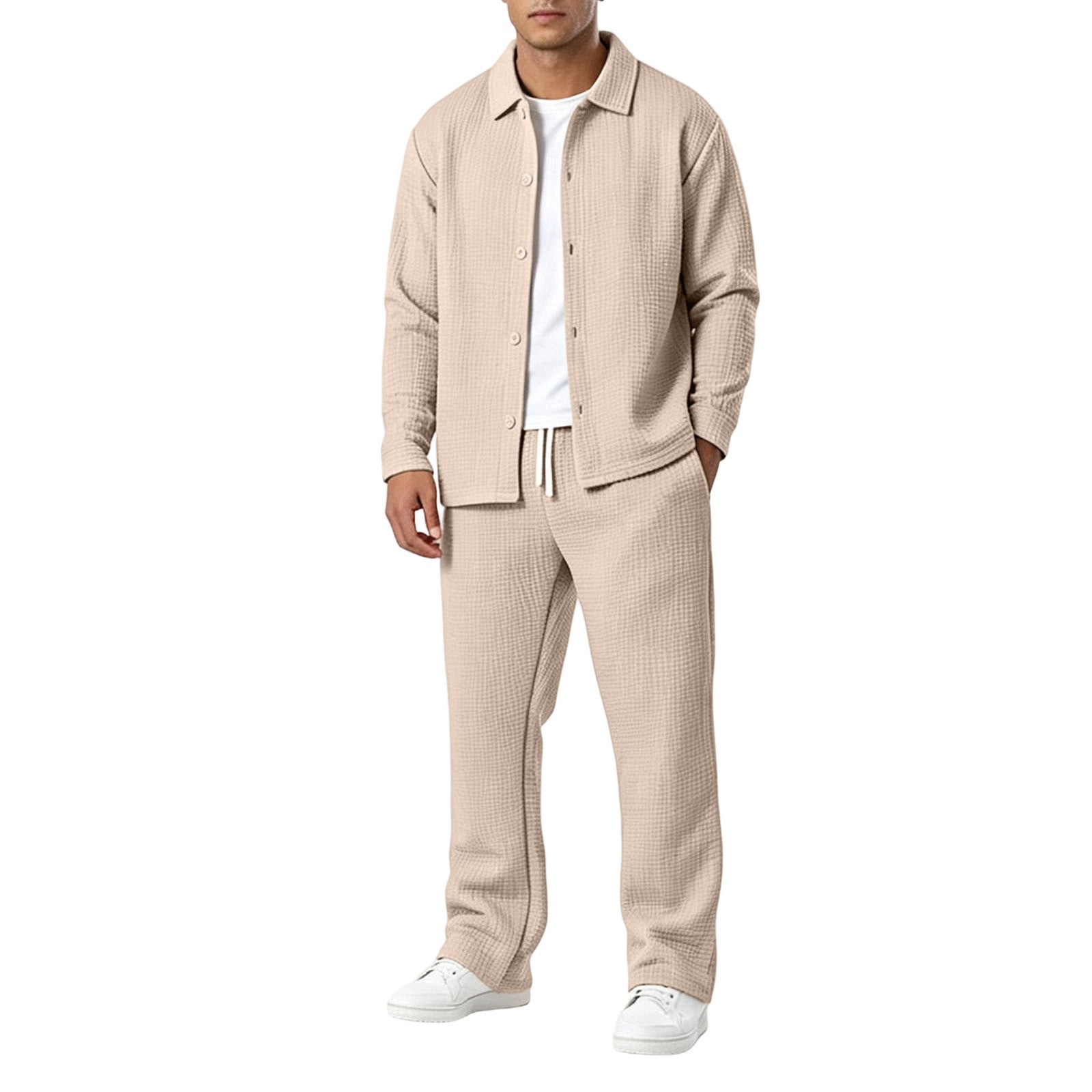 SELONE Mens Fall Outfits Collared Long Sleeve Full Zipper Cardigan Coat ...