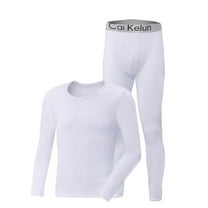 SELONE Mens Thermal Underwear Sets Heavyweight Lightweight Crewneck Long Sleeve Tops Soild Winter Bottom