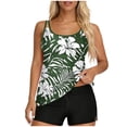 thumbnail image 1 of SELONE Modest Two Piece Swimsuits for Women Slimming Padded Bathing Suits Bottoms Modest Floral Swimwear with Pockets, 1 of 7