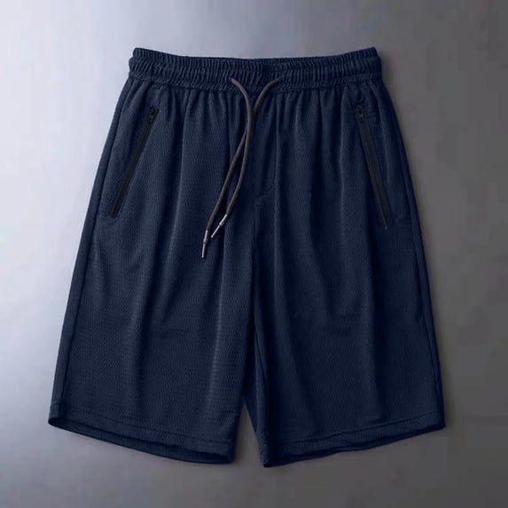 SELONE Navy Casual Shorts for Women Plus Size Workout Pants with Pockets Quick-Dry Shorts Loose Workout Pants for Work out Drawstring Solid Yoga Short Length Lightweight M Breathable Gym Clothes