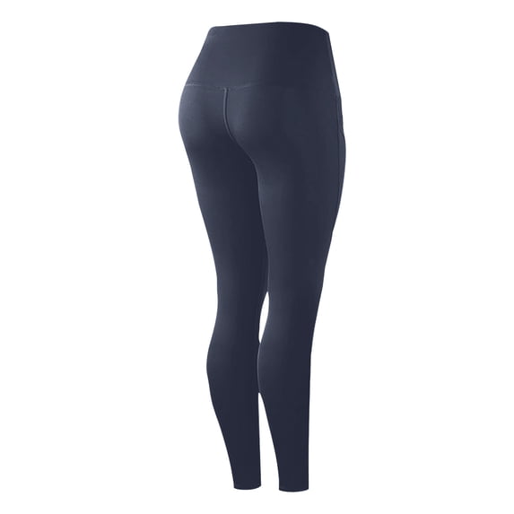 SELONE Navy Leggings for Women Plus Size with Pockets Full Length 2 Packs Curvy Slim Casual Long Workout Pants for Work out Pull on Solid Yoga Lightweight 2XL Breathable Butt Lift Gym Clothes