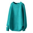 thumbnail image 1 of SELONE Oversized Sweaters for Women Winter Crewneck Tops Ribbed Long Sleeve Pullover Cozy Soild Knitwear Blue Free Size, 1 of 7