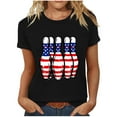 thumbnail image 1 of SELONE Oversized Workout Shirts for Women 4th of July Pullover Crewneck Short Sleeve Tops Patriotic Graphic Clothes, 1 of 4