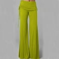 thumbnail image 1 of SELONE Palazzo Pants for Women Workout High Waist High Rise Wide Leg Flared Casual Yoga Long Pant Loose Pants out Out Leggings Trousers Gym Pants for Everyday Wear Running Work Casual Event Yellow XXL, 1 of 6