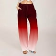 thumbnail image 1 of SELONE Palazzo Pants for Women Petite Dressy Plus Size Mid Rise with Pockets Polyester Casual Pants Ankle Length Baggy Fashion Clothes Red XL, 1 of 5