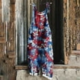 thumbnail image 1 of SELONE Patriotic Outfits Womens Jumpsuits and Rompers with Pockets Fashion Holiday Wear Blue S, 1 of 5