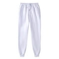 thumbnail image 1 of SELONE Petite Sweatpants for Women Plus Size Mid Rise Polyester Casual Pants Ankle Length Baggy Fashion Clothes White 5XL, 1 of 2