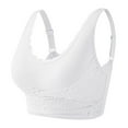 thumbnail image 1 of SELONE Plus Size Sports Bras for Women Lace Push Up Wireless Yoga Bra Front Crossed Side Closure Bralettes Soft Underwear, 1 of 2