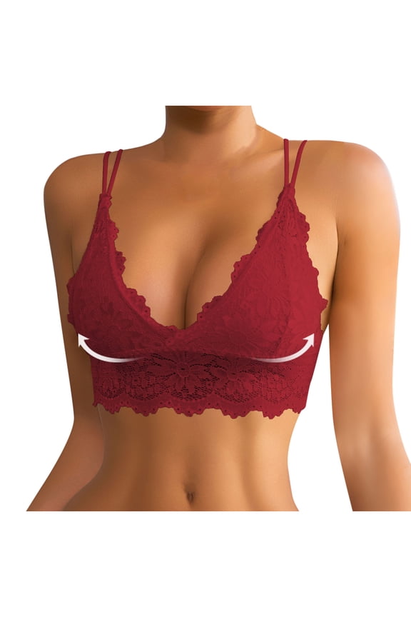 Posture Bras for Women Lace Push Up T Shirt Bra Spaghetti Strap Bras Breathable Everyday Underwear