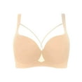 thumbnail image 1 of SELONE Push up Bras for Women Lightweight Cup Support Bra Spaghetti Strap T-Shirt Bralettes Solid Comfortable Underwear, 1 of 2
