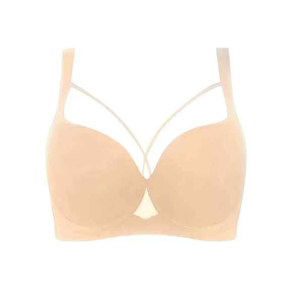 SELONE Push up Bras for Women Lightweight Cup Support Bra Spaghetti Strap T-Shirt Bralettes Solid Comfortable Underwear