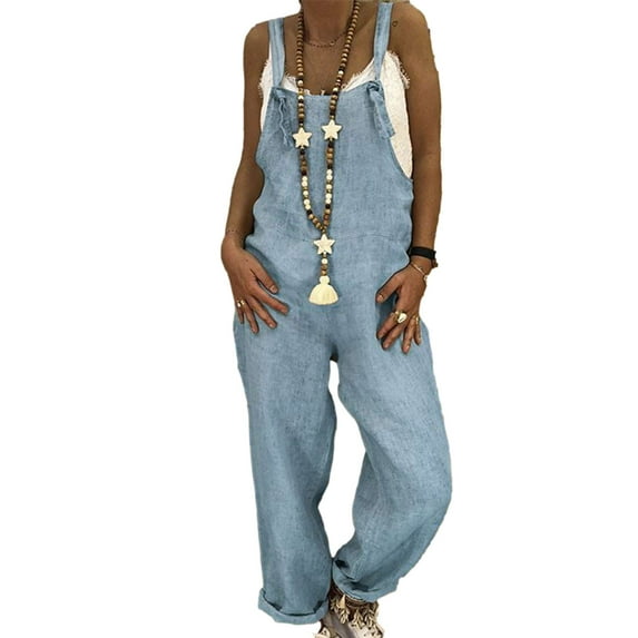 SELONE Rompers for Women Casual Long Sleeve Knit Loose Fit Long Pant Tube Top Ladies Travel Comfortable 2023 Vacation Flowy Rompers Womens Jumpers and Rompers Casual Solid Color 42-Light Blue XXL