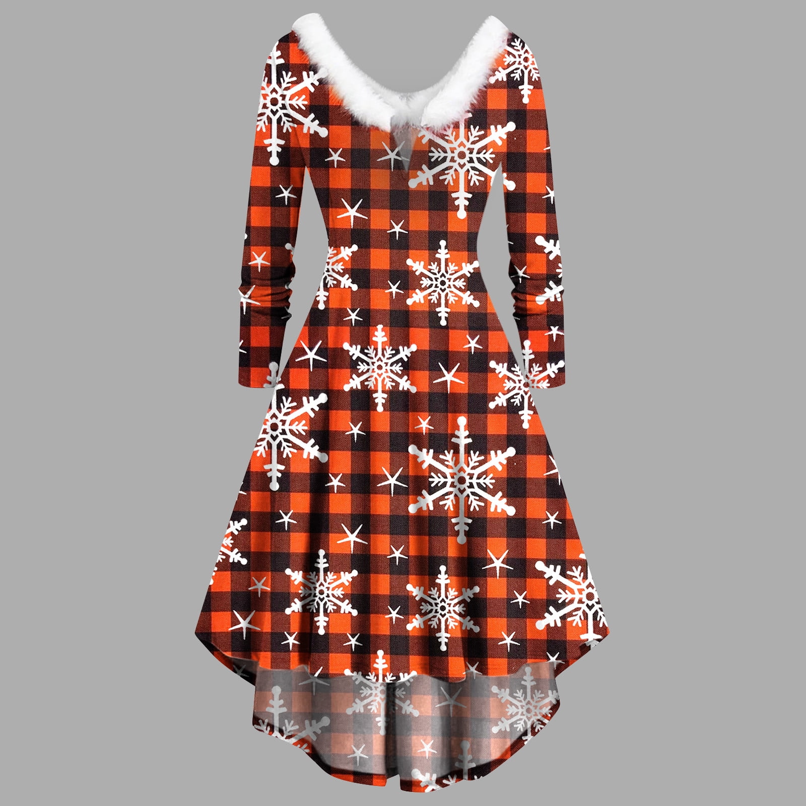 Red Plaid Christmas Dress Womens Tartan Plaid Dress SELONE Sexy