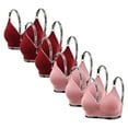 thumbnail image 1 of SELONE Sports Bras for Women 6 Pack Wireless Push Up Lightly T Shirt Bra Spaghetti Strap Bras Solid Underwear, 1 of 2