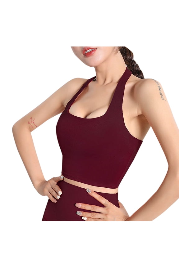 Sports Bras for Women Support Strapless Bra Halter Neck T-Shirt Bralettes Casual Underwear for Workout Fitness