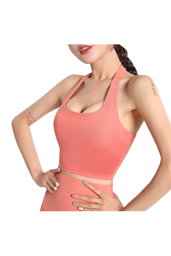 Sports Bras for Women Support Strapless Bra Halter Neck T-Shirt Bralettes Casual Underwear for Workout Fitness