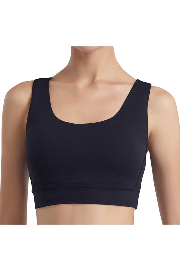Sports Bras for Women Wireless Support Yoga Bra Cross Back Wide Strap T-Shirt Bralettes Solid Underwear