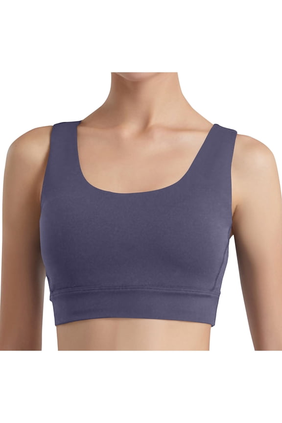 Sports Bras for Women Wireless Support Yoga Bra Cross Back Wide Strap T-Shirt Bralettes Solid Underwear